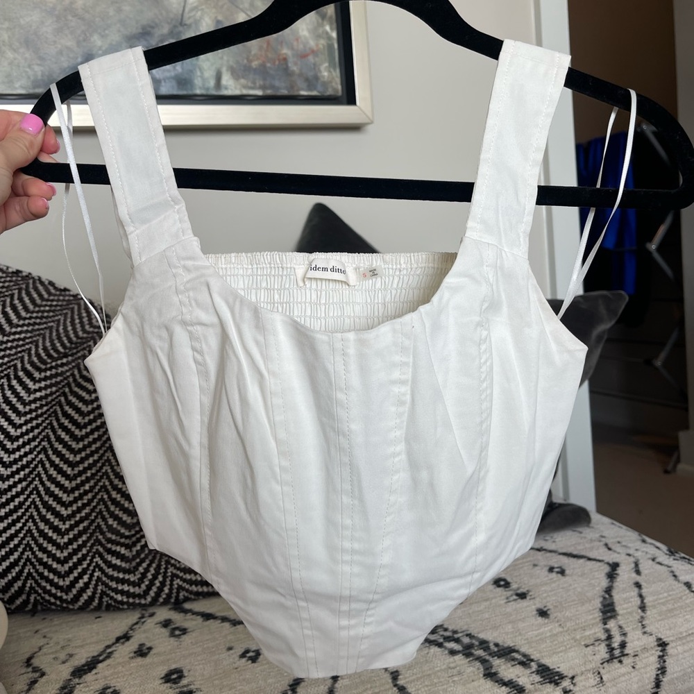 White Corset Top
